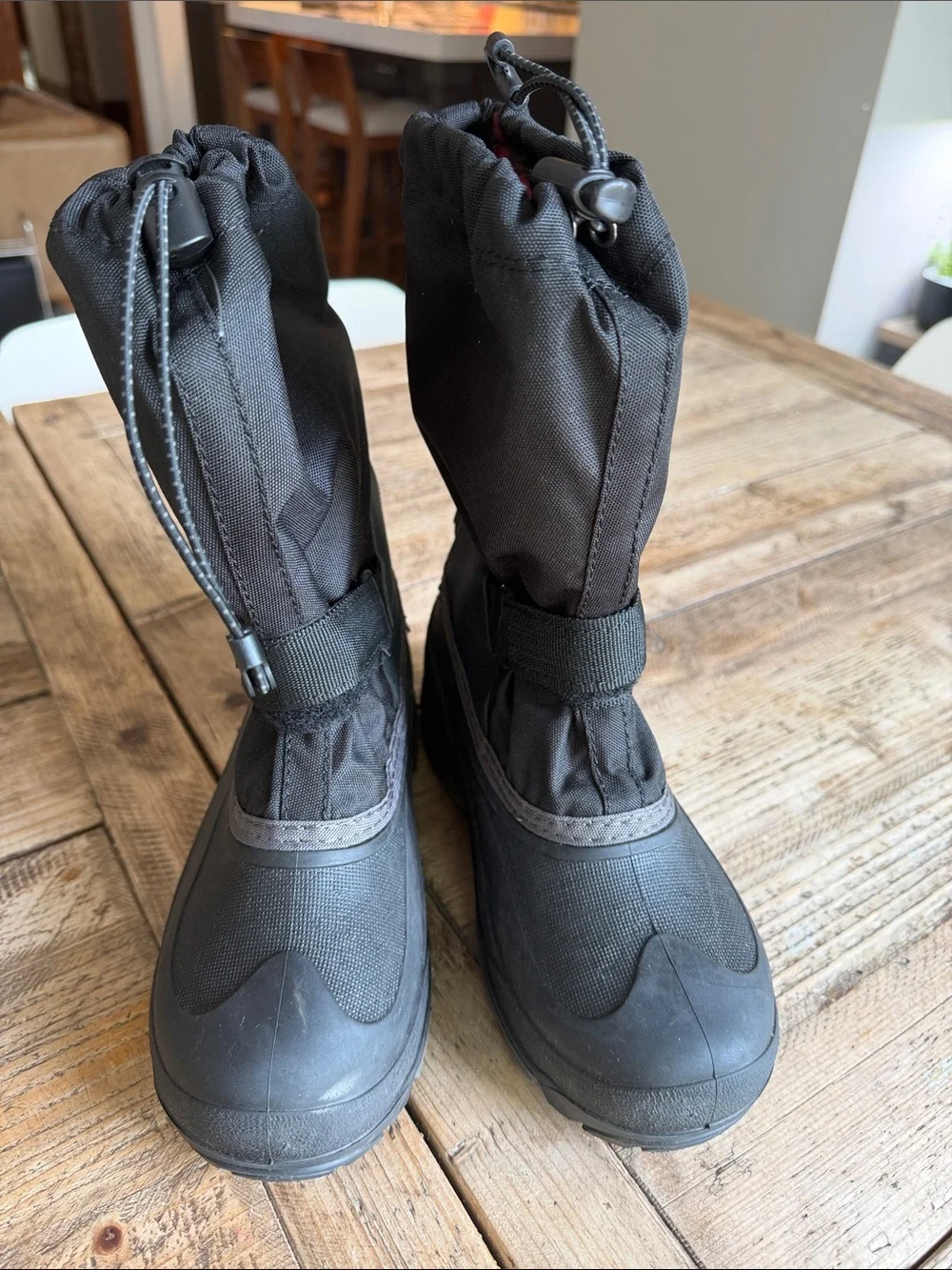 Kamik Black Kids Insulated Snow Boots